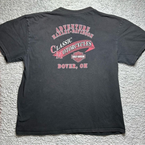 Harley Davidson Shirt Mens 2XL Motorcyles Skull HD Riding Gear Casual Vneck Tee - Picture 5 of 6